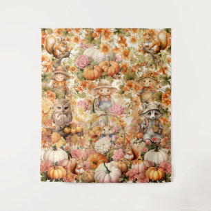 Tenture Jote Citrouille Patch Visiteurs Halloween Backdrop