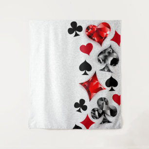 Tenture Joueur de poker Joueur de cartes de jouer costumes