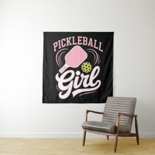 Tenture Joueuse de pickleball fille