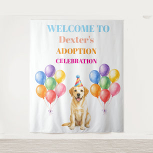 Tenture Jour d'adoption Fête d'adoption Labrador Chien Ani