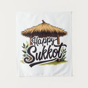 Tenture Joyeuse fête juive Sukkot Hanoukka