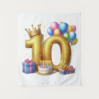 Tenture Joyeux 10ème Anniversaire