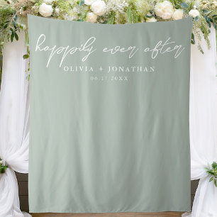 Tenture Joyeux Jour après l'élégante arrière-plan Mariage 