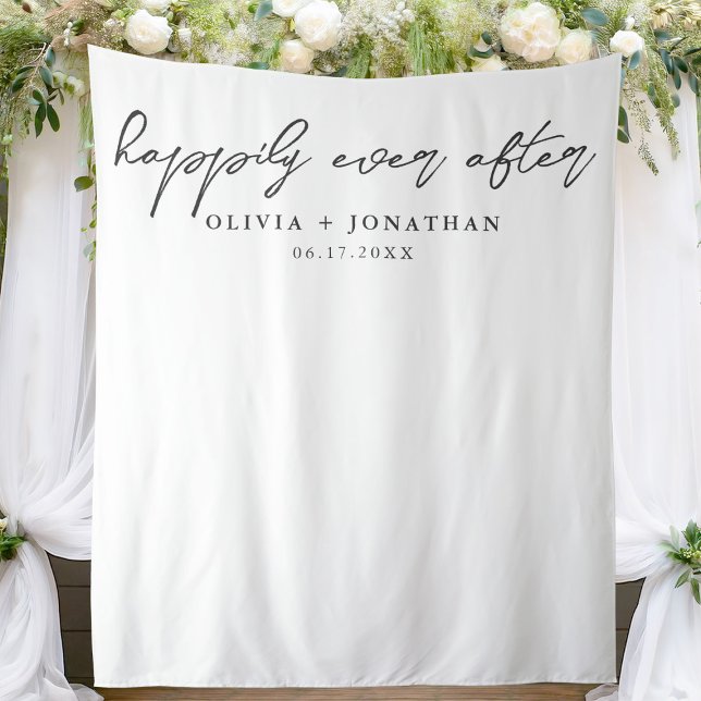 Tenture Joyeux Jour après l'élégante arrière-plan Mariage  (Créateur téléchargé)
