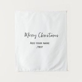 Tenture Joyeux Noël ajouter texte moderne simple