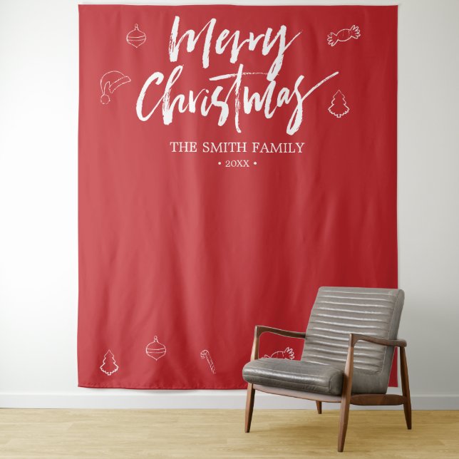 Tenture Joyeux Noël Boutique Prop arrière-plan photo (En situation)