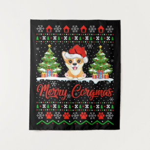 Tenture Joyeux Noël Corgmas Bonnet