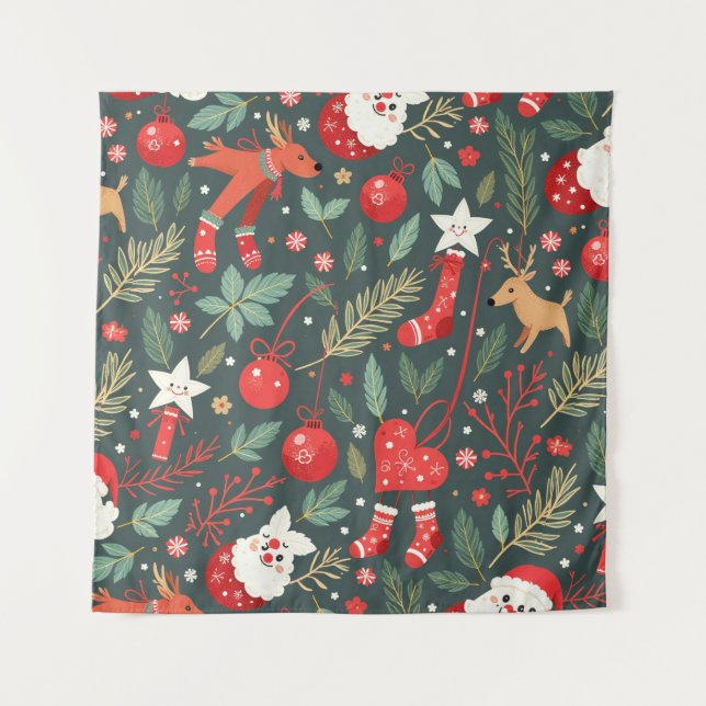 Tenture Joyeux Noël Whimsy (Devant)