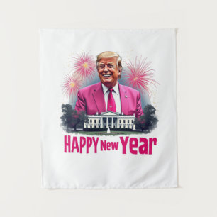 Tenture Joyeux Nouvel An Trump Jour d'Inauguration 2025