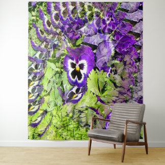 Tenture Joyeux Pansies...