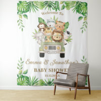 Jungle Animaux Safari Baby shower de voiture Conte