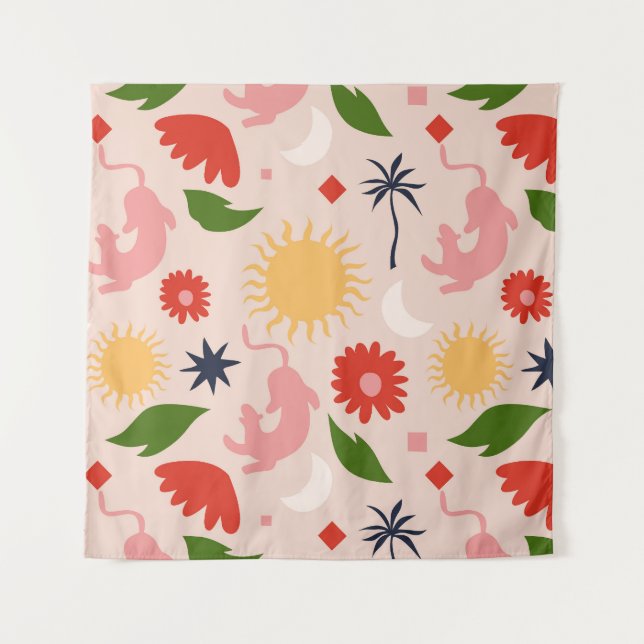 Tenture Jungle céleste (Devant)