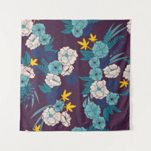 Tenture jungle florale avec serpents sans couture motif, t
