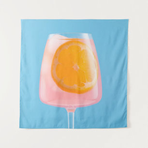 Tenture Jus d'orange en verre transparent