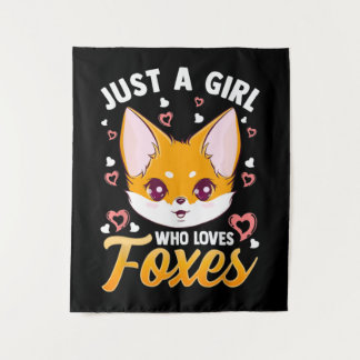 Tenture Juste Une Fille Qui Aime Les Renards Enfants Fille