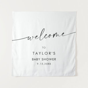 Tenture KAIA MInimalist Baby shower Bienvenue