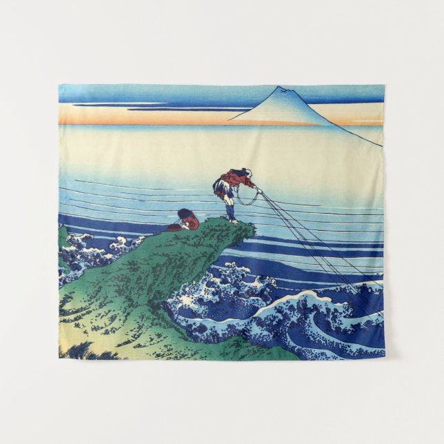 Tenture Katsushika Hokusai - Kajikazawa dans la province d (Devant (Horizontal))