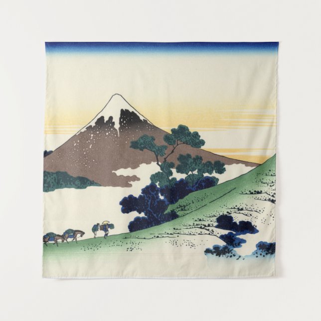 Tenture Katsushika Hokusai. Le col de l'Inume dans la prov (Devant)