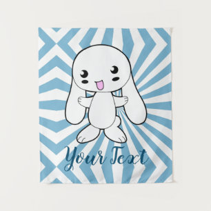 Tenture Kawaii Bunny sur la coutume de l'accolade