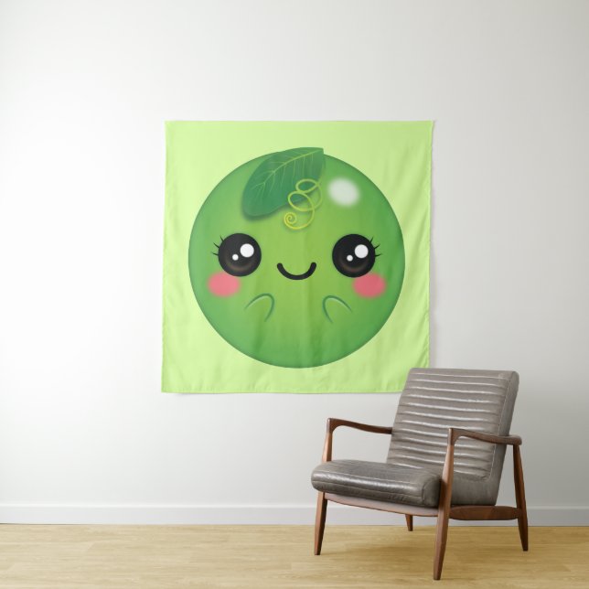 Tenture Kawaii Pea (En situation)