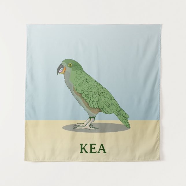 Tenture Kea New Zealand Bird (Devant)