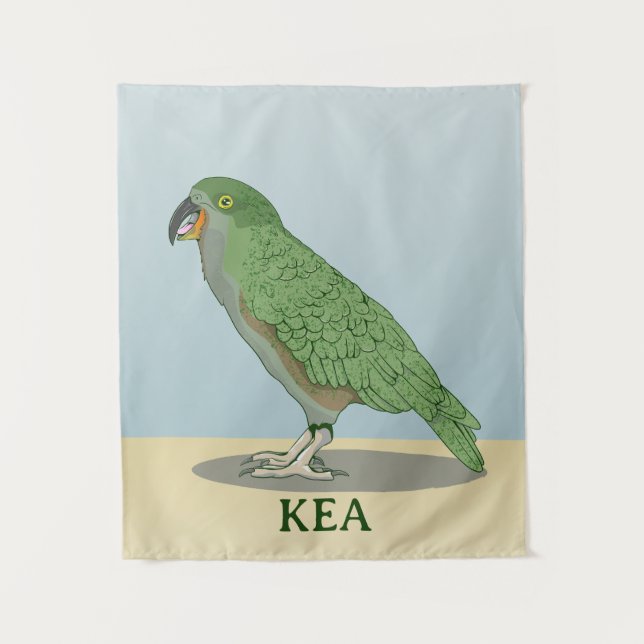 Tenture Kea New Zealand Bird (Devant)