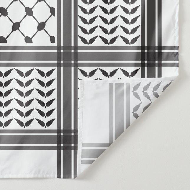 Tenture Keffiyeh Motif palestinien (Détail)
