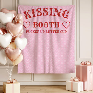 Tenture Kiosque à baisers Prop de fête Photobooth Toile de