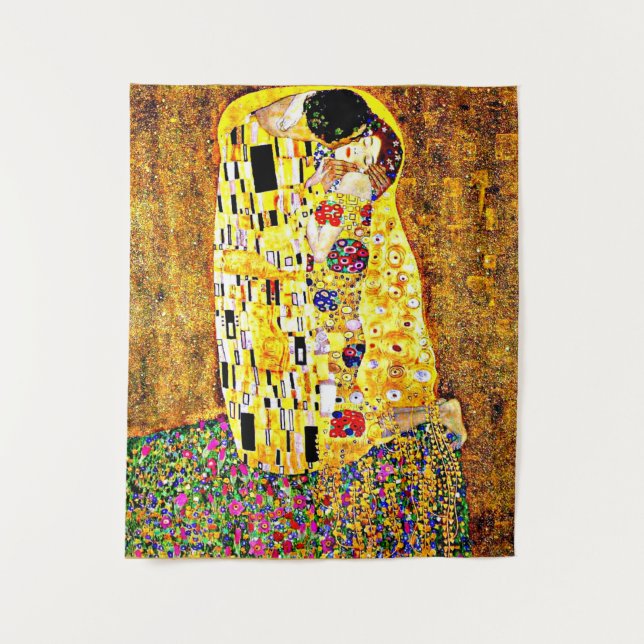 Tenture Klimt - Le baiser (Devant)