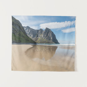 Tenture Kvalvika Lofoten Norvège