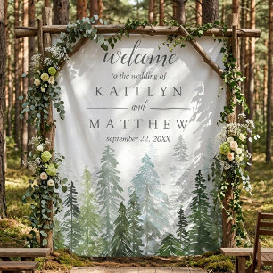 Tenture La Collection de Mariage de la Forêt de Pins à l'A