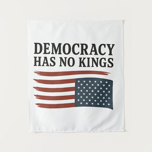 Tenture La démocratie n'a pas le roi anti-Trump USA (Devant)
