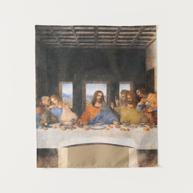 Tenture La Dernière Cène Peinture Leonardo Da Vinci (Devant)