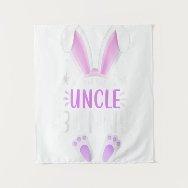 Tenture La famille de lapins de la fête de Pâques de l'onc (Devant)