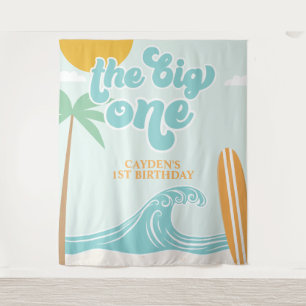 Tenture La grande première plage de surf 1er anniversaire