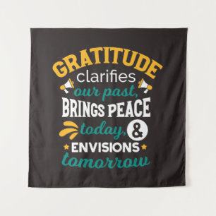 Tenture La gratitude apporte la paix aujourd'hui – Foi pos