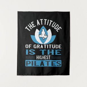 Tenture La gratitude est le Pilates le plus élevé