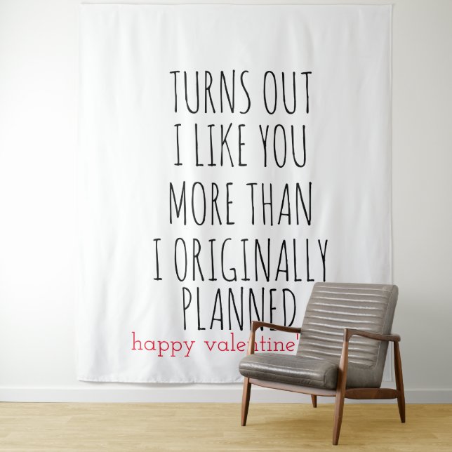 Tenture la journée des valentines s'avère que je vous aime (En situation)