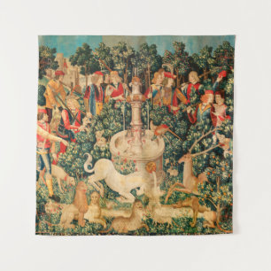 Tenture La LICORNE EST TROUVÉE/fontaine et d'autres