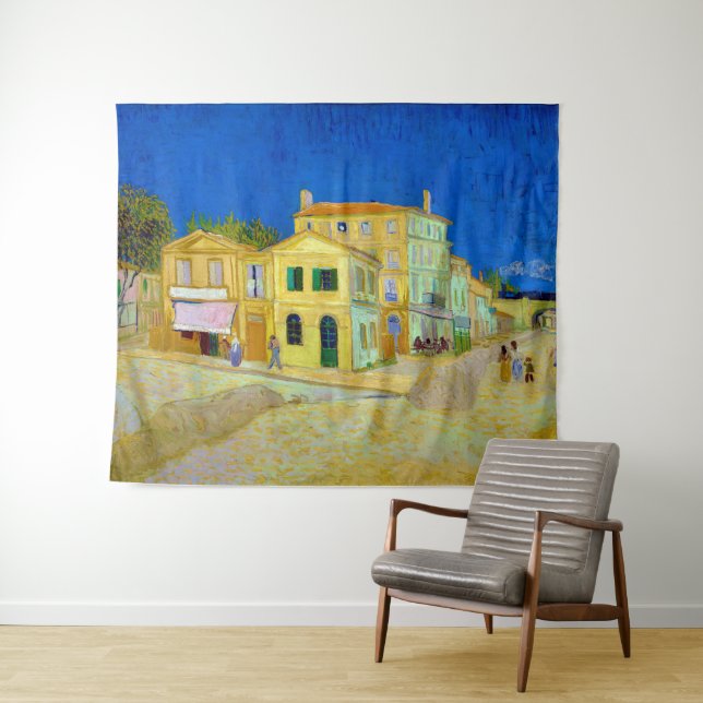 Tenture La Maison Jaune, Van Gogh (En situation (horizontale))