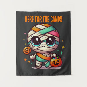 Tenture La Maman D'Halloween Ici Pour Le Bonbon