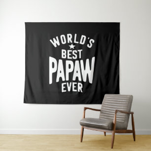 Tenture La meilleure papaye du monde   Cadeau Père