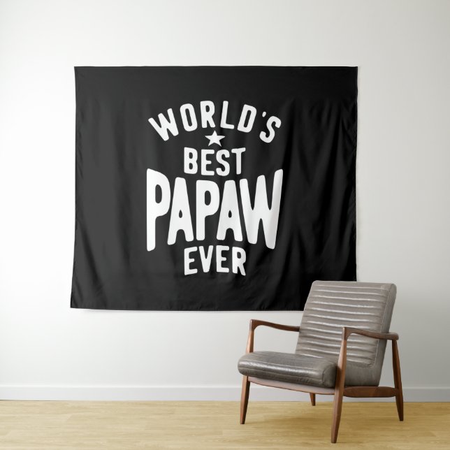 Tenture La meilleure papaye du monde | Cadeau Père (En situation (horizontale))
