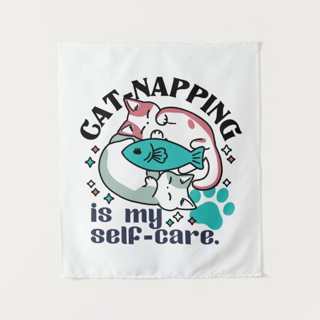 Tenture La Nappage De Chats Est Mon Soin Personnel : Chats (Devant)