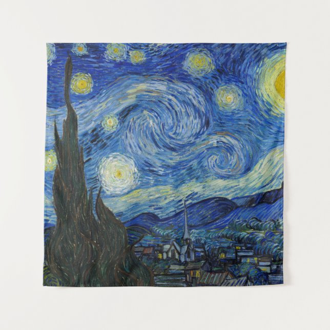 Tenture La nuit étoilée, 1889 par Vincent van Gogh (Devant)