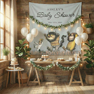 Tenture Là où les choses sauvages sont Baby Shower