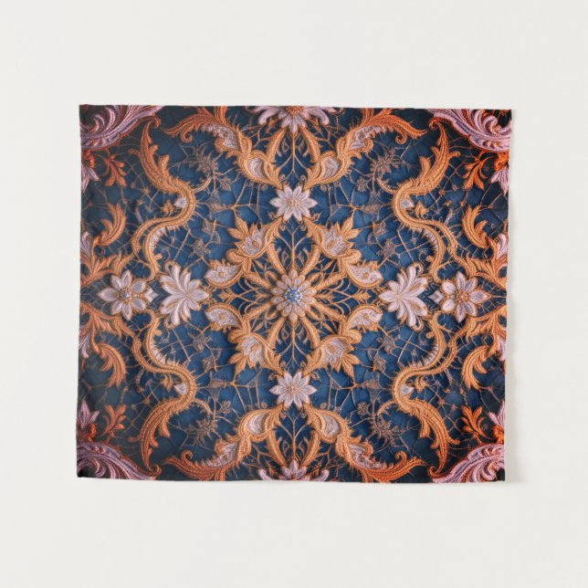Tenture La reine Rosy Embrace (Devant (Horizontal))