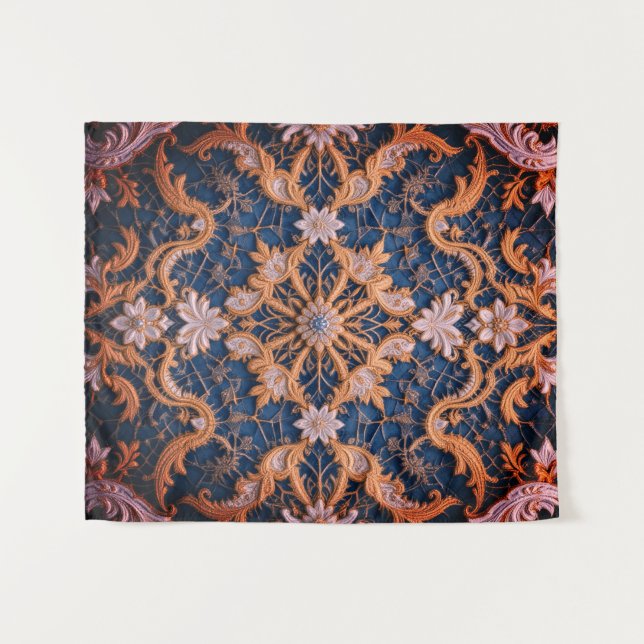 Tenture La reine Rosy Embrace (Devant (Horizontal))