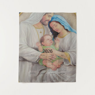 Tenture La Sainte Famille : Amour Divin Calendrier 2026