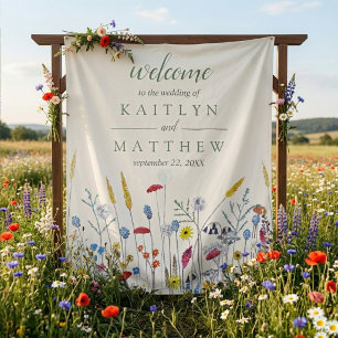 Tenture La Suite de Mariage de Prairie de Fleurs Sauvages